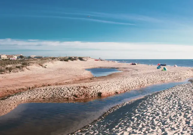 Beach in Francelos, Vila Nova de Gaia