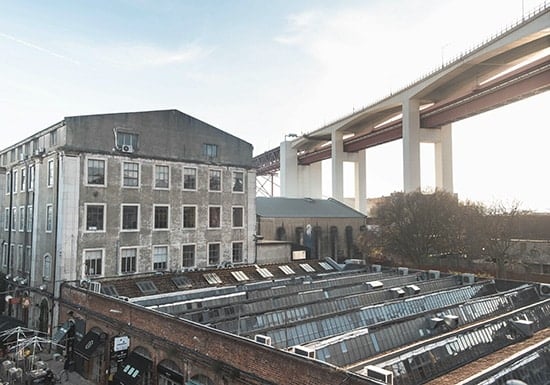 view of the lx factory in alcantara lisbon
