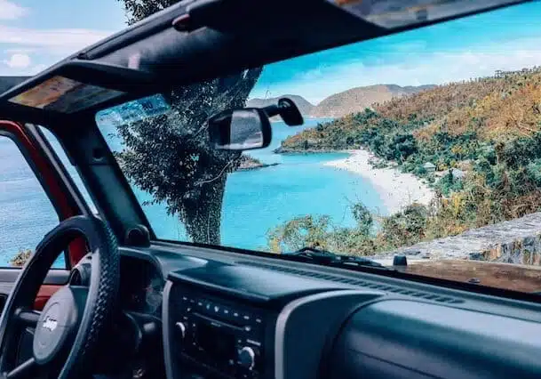 car beach