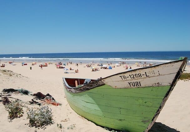 boat portuguese beach