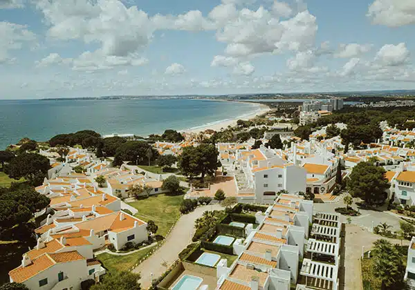 houses in Albufeira, algarve near the coastline