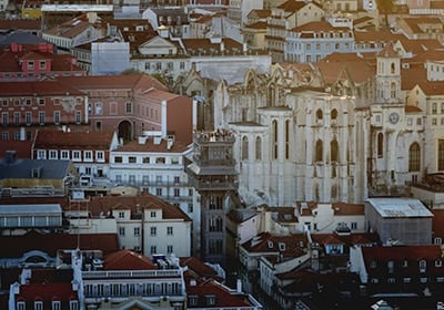 a view of chiado in lisbon
