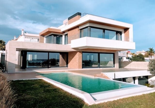 luxury house with pool