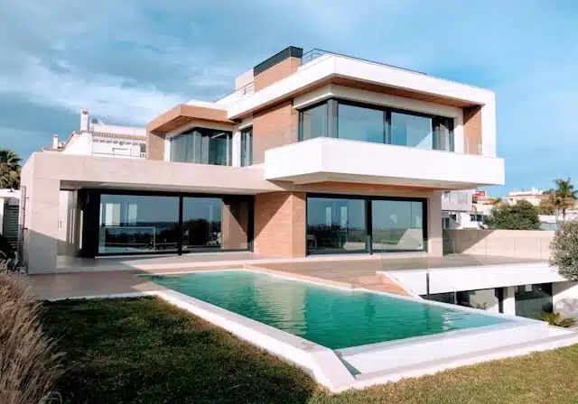 luxury house with pool