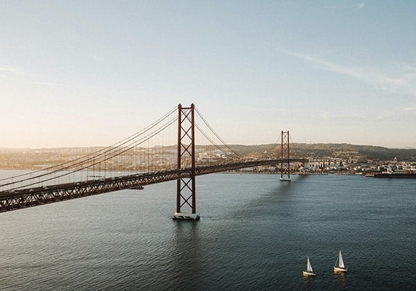 Ponte 25 de Abril Bridge in Lisbon