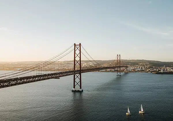 Ponte 25 de Abril Bridge in Lisbon