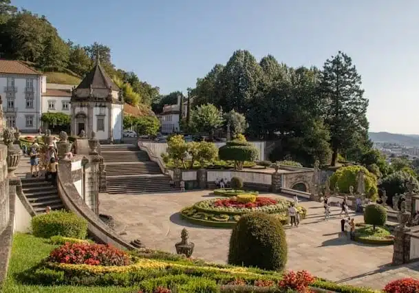 luxury property in braga with green gardens and forest