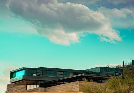 luxury mansion in mountain