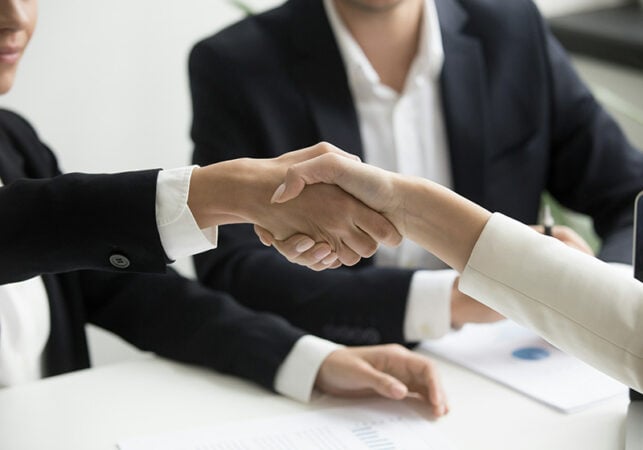 people handshaking