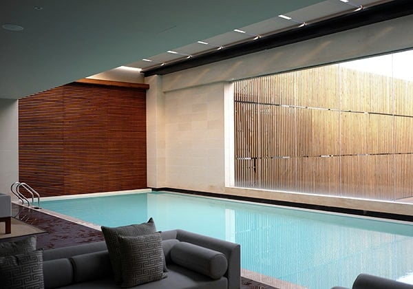 interior pool in a luxury property comporta