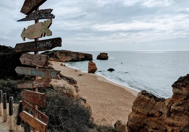 beach in Albufeira, Algarve